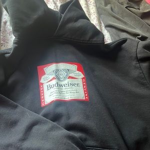 Men’s L Budweiser hoodie black